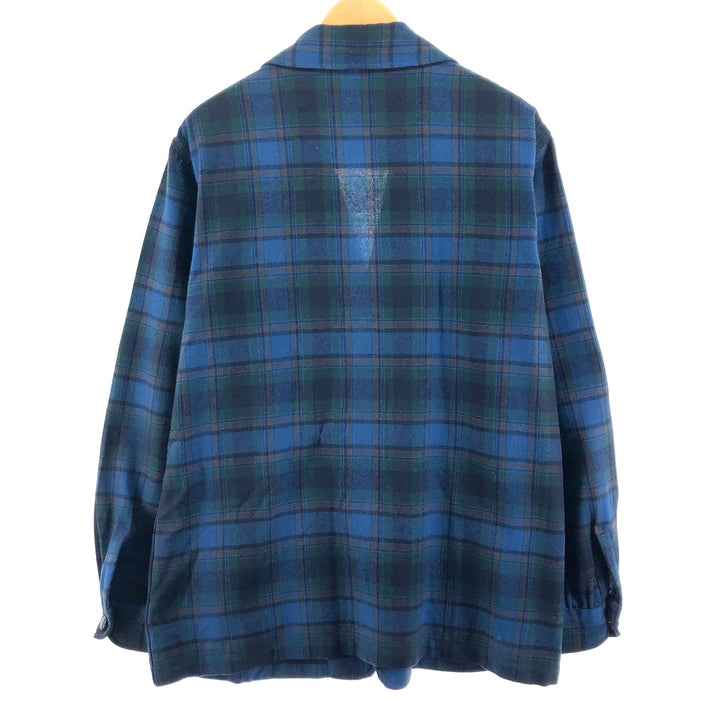 70's Pendleton Check Pattern Easy Jacket Tailored Jacket Made in USA Men's XL /eaa375315