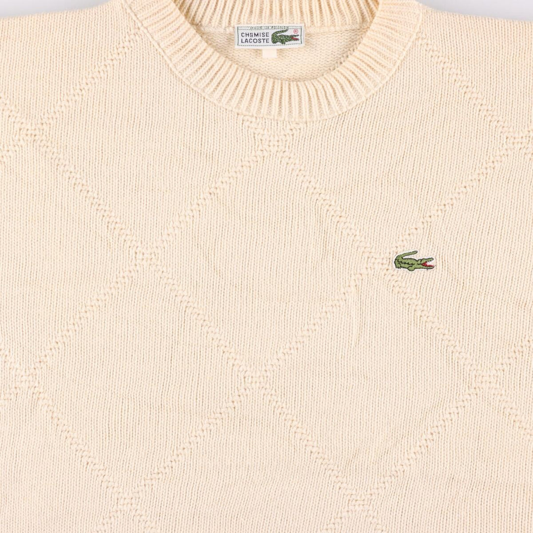 70'S Lacoste wool knit sweater made in France, men's L, vintage /eaa375465