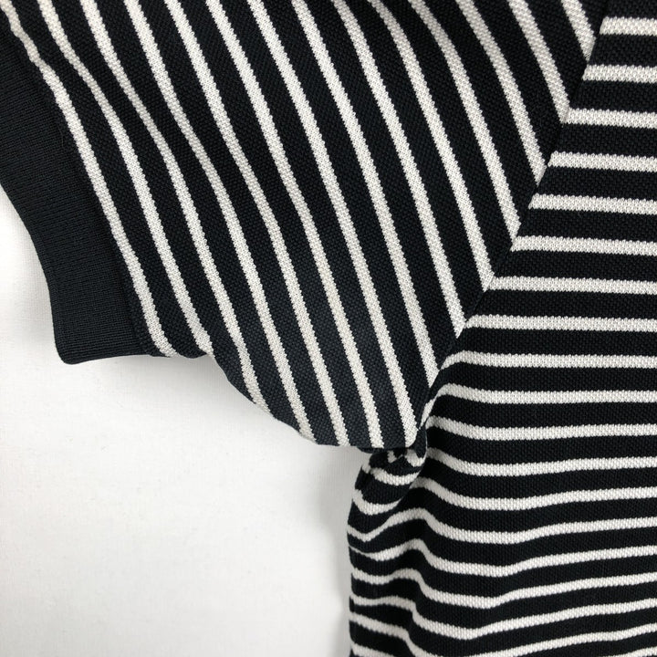 Ralph Lauren POLO by Ralph Lauren short sleeve striped polo shirt, men's size L Pima Cotton black type Vintage Second Hand