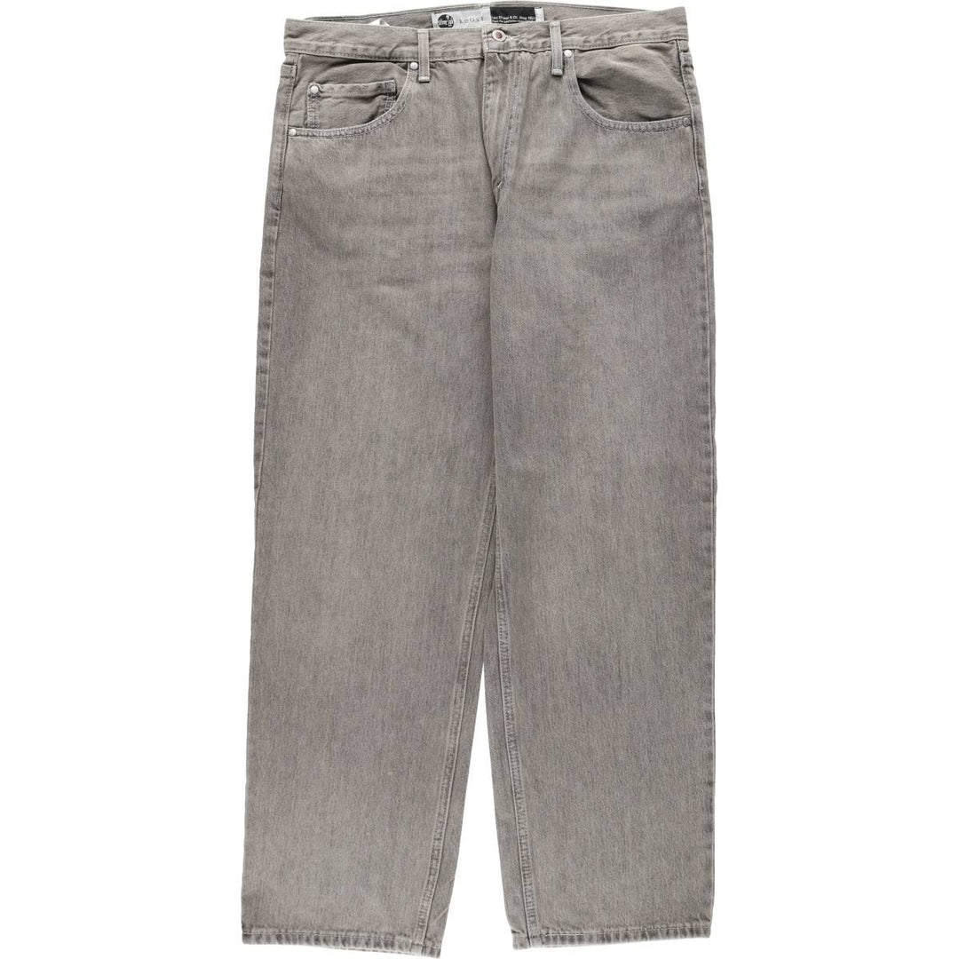 Levi's SILVER TAB Loose Tapered Denim Pants, Men's W37 (approx.) cotton gray type Vintage Second Hand