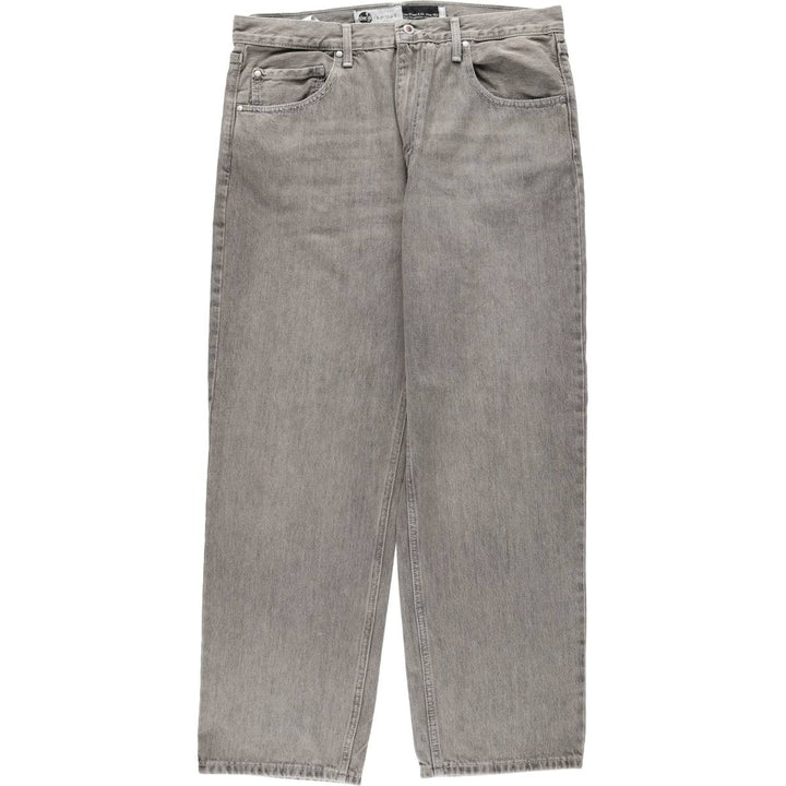 Levi's SILVER TAB Loose Tapered Denim Pants, Men's W37 (approx.) cotton gray type Vintage Second Hand