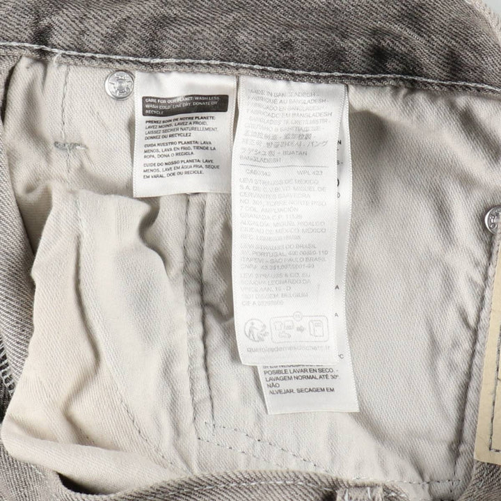 Levi's SILVER TAB Loose Tapered Denim Pants, Men's W37 (approx.) cotton gray type Vintage Second Hand