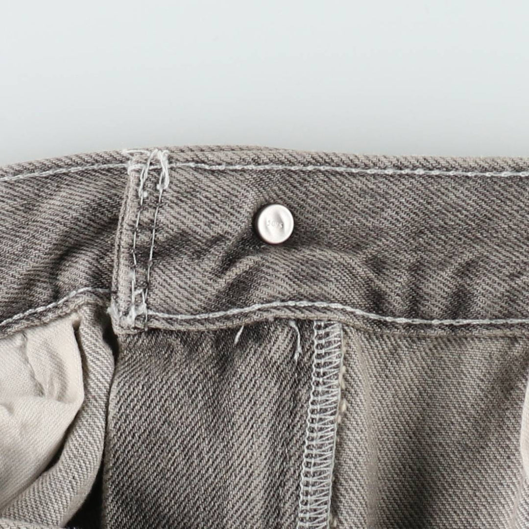 Levi's SILVER TAB Loose Tapered Denim Pants, Men's W37 (approx.) cotton gray type Vintage Second Hand