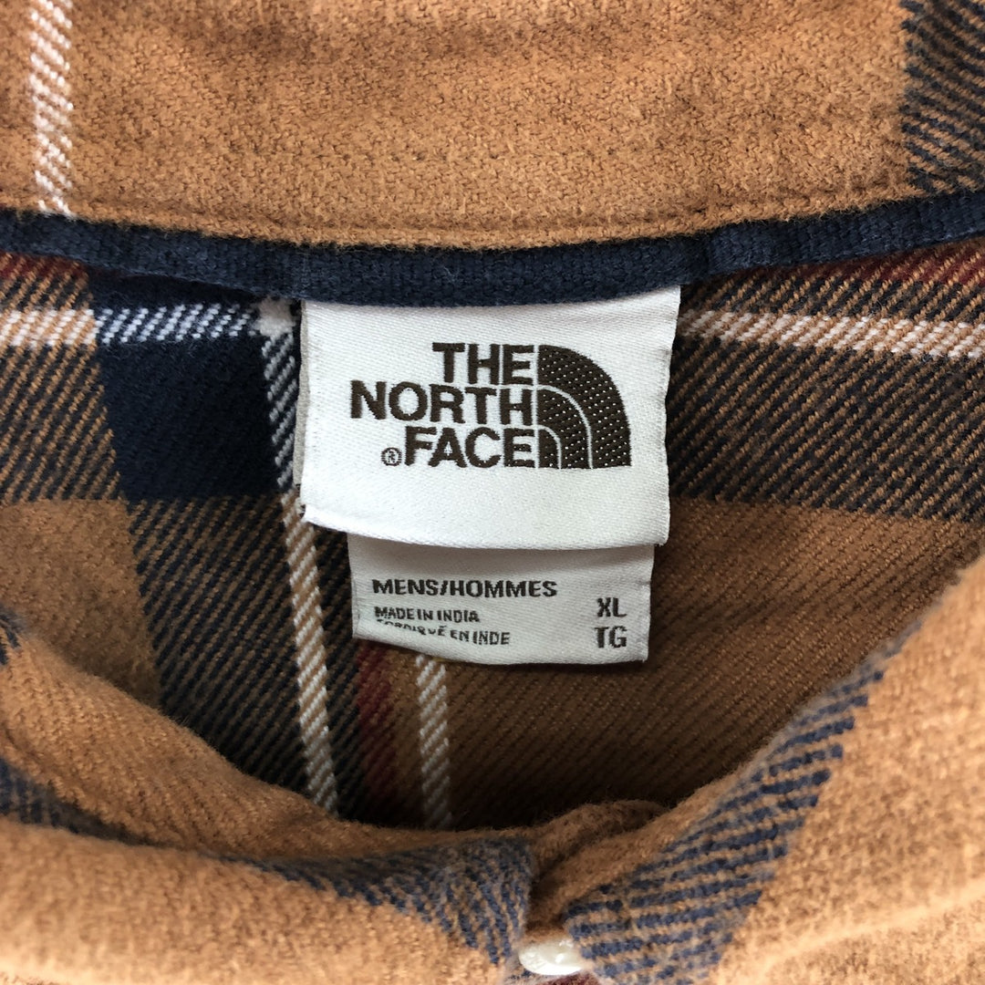 THE NORTH FACE Check Pattern Long Sleeve Flannel Shirt Men's XL /eaa375822