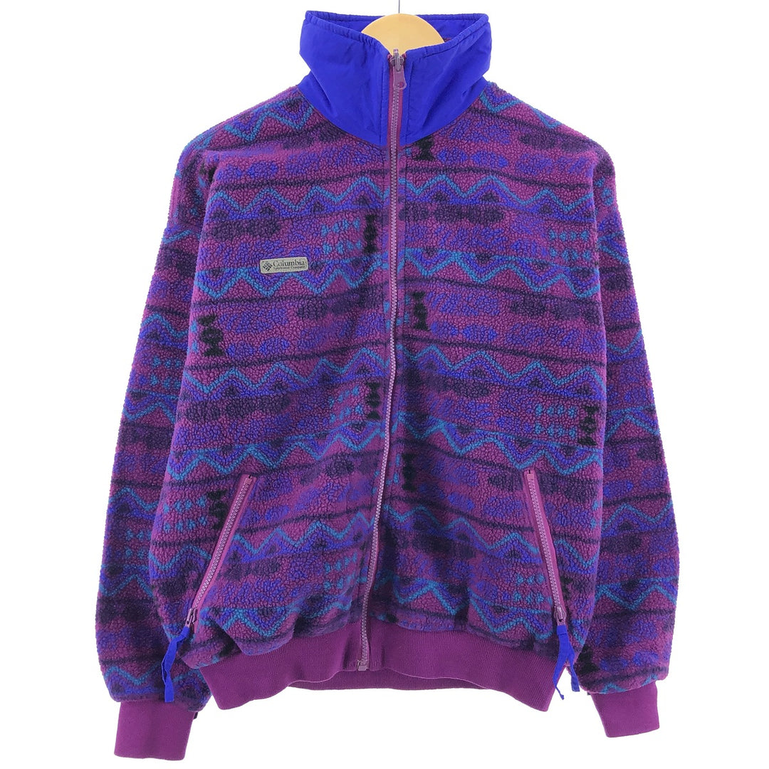 90'S Columbia all-over print fleece jacket made in USA, women's L, vintage /eaa375875