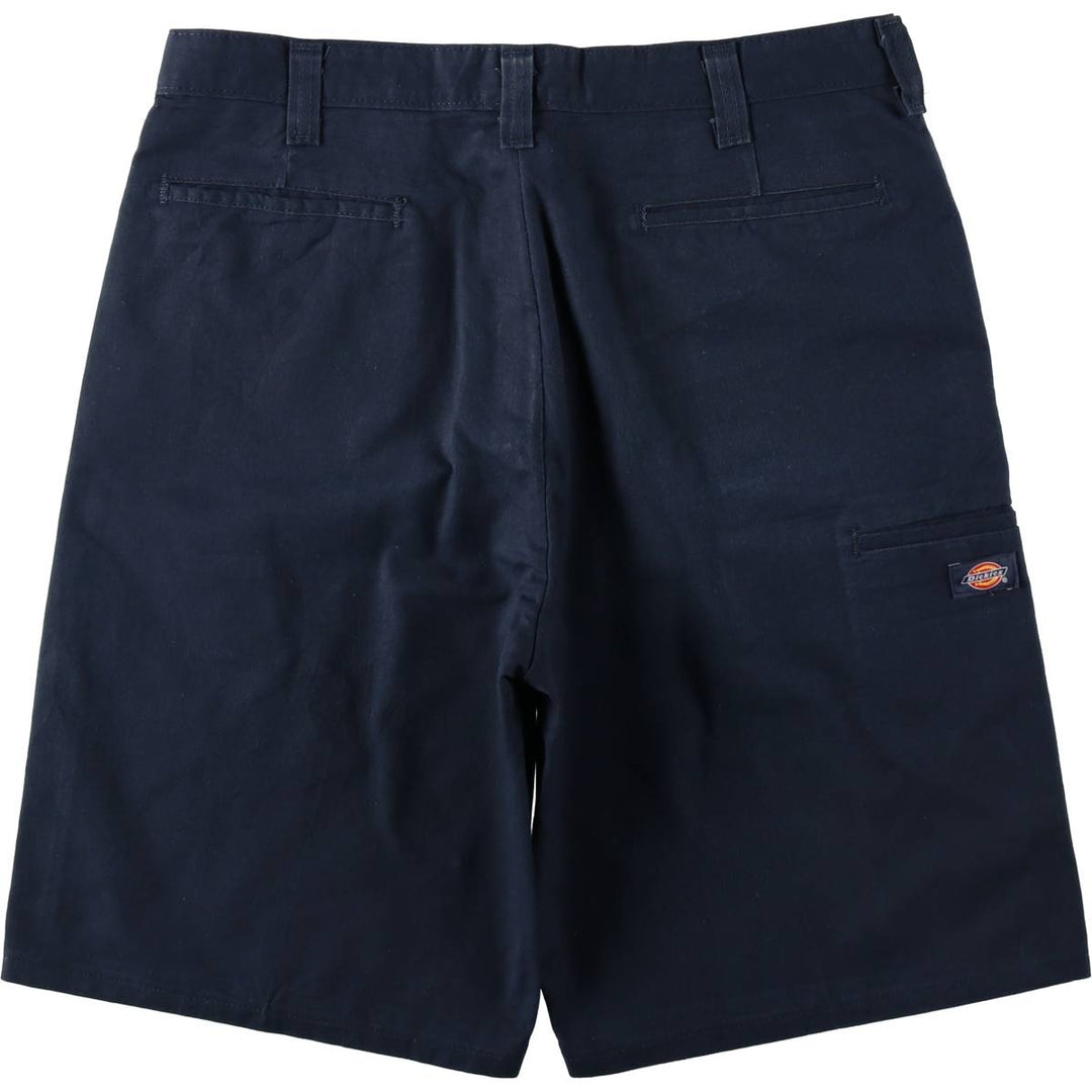 Dickies FLEX Work Shorts, Men's W35 (approx.) polyester navy blue type Vintage Second Hand