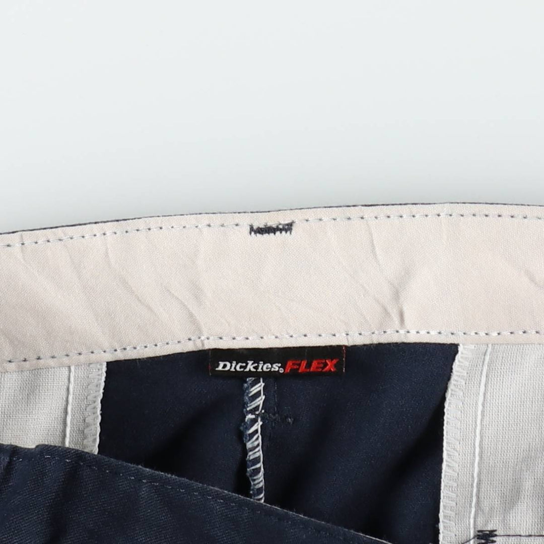 Dickies FLEX Work Shorts, Men's W35 (approx.) polyester navy blue type Vintage Second Hand