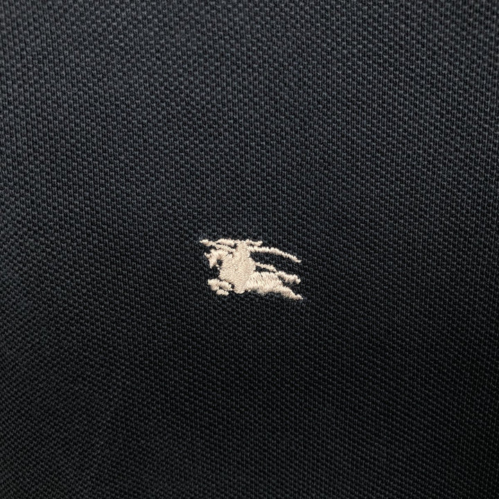Burberry's London Classic Fit Short-Sleeve Polo Shirt, Men's Size M (approx.) cotton black type Vintage Second Hand