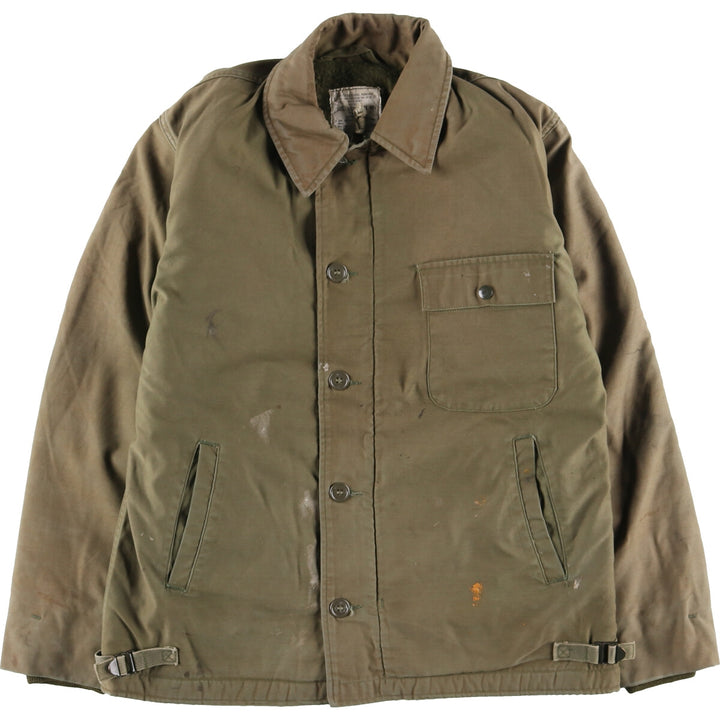 1981 delivery, genuine US military A-2 back stenciled military deck jacket, made in USA, MEDIUM (38-40), men's L, vintage /eaa376083
