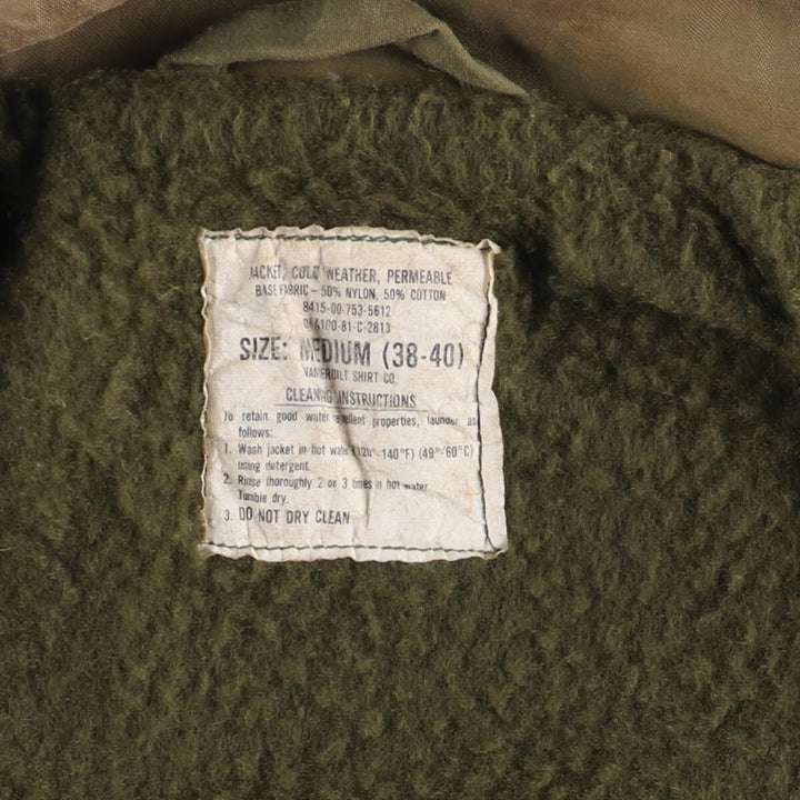 1981 delivery, genuine US military A-2 back stenciled military deck jacket, made in USA, MEDIUM (38-40), men's L, vintage /eaa376083