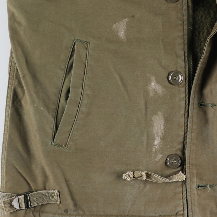 1981 delivery, genuine US military A-2 back stenciled military deck jacket, made in USA, MEDIUM (38-40), men's L, vintage /eaa376083