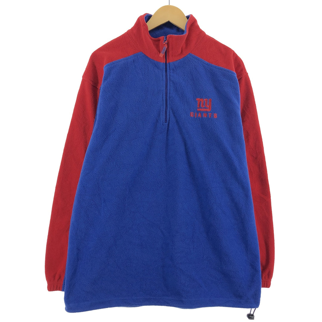 NFL NEWYORK GIANTS New York Giants Half Zip Fleece Pullover Men's XL /eaa376439