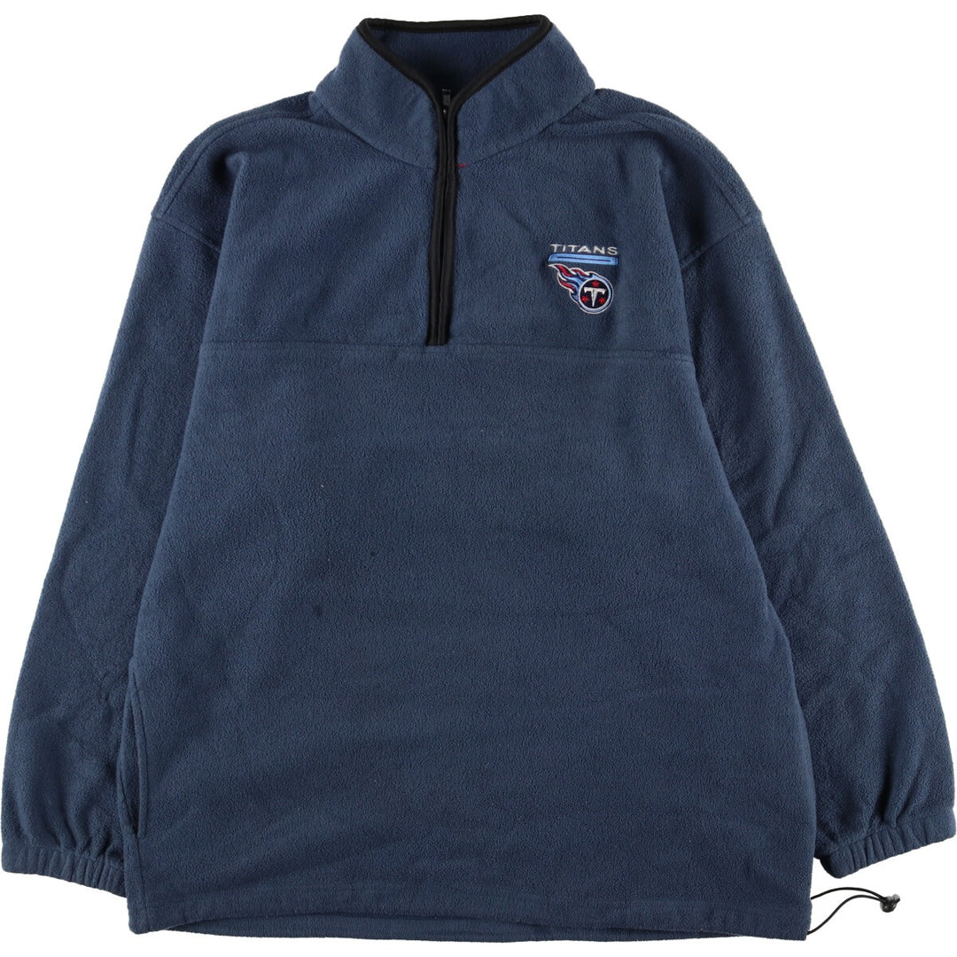 NFL TENNESSEE TITANS Tennessee Titans Half Zip Fleece Pullover Men's XL /eaa376450