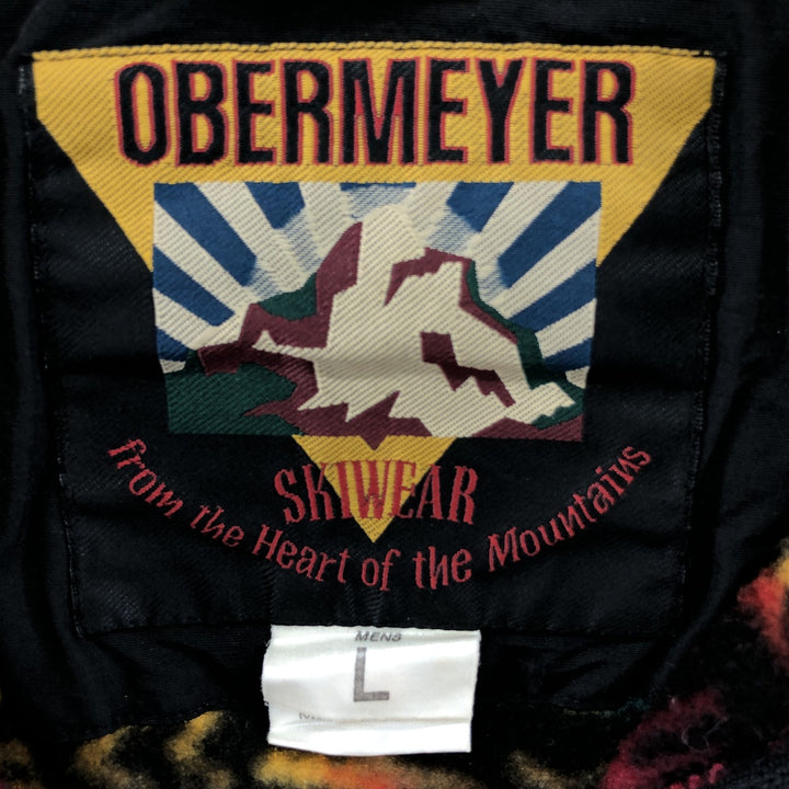 OBERMEYER all-over print fleece jacket, men's XL /eaa376455