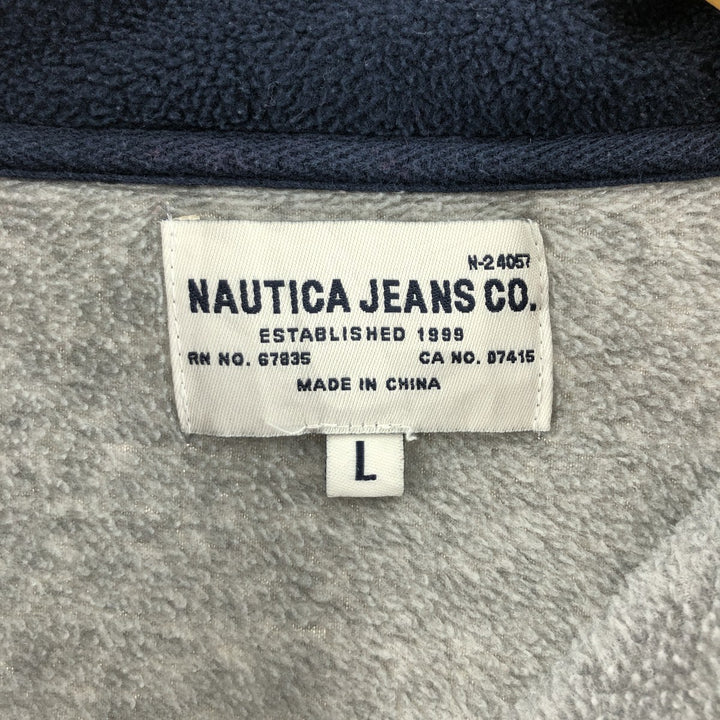 NAUTICA JEANS COMPANY Half-Zip Fleece Pullover Men's XL /eaa376550