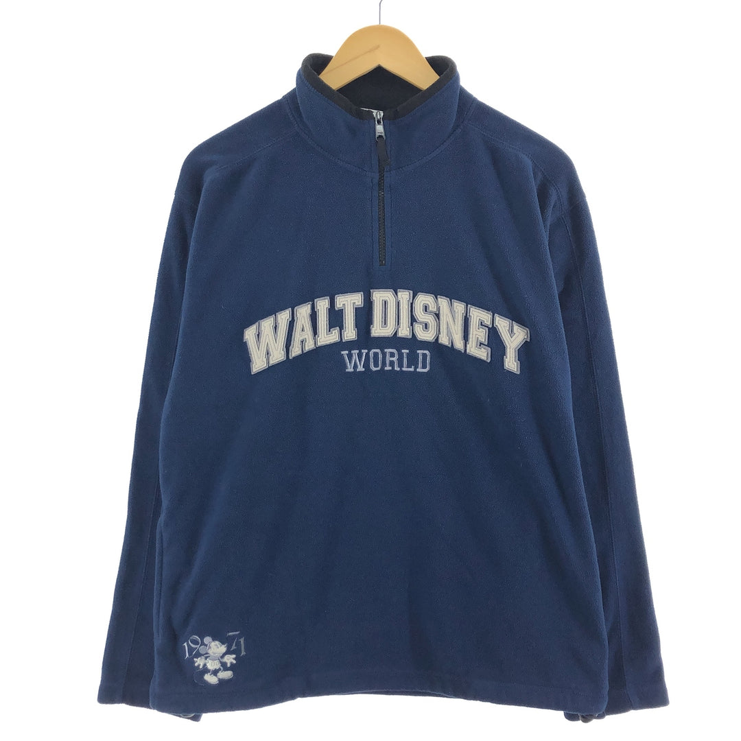 WALT DISNEY WORLD MICKEY MOUSE Mickey Mouse Half Zip Fleece Pullover Men's M /eaa376552