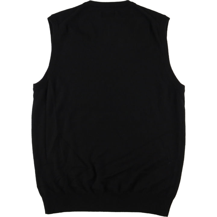 EXPRESS V-neck wool knit vest, men's M /eaa376593