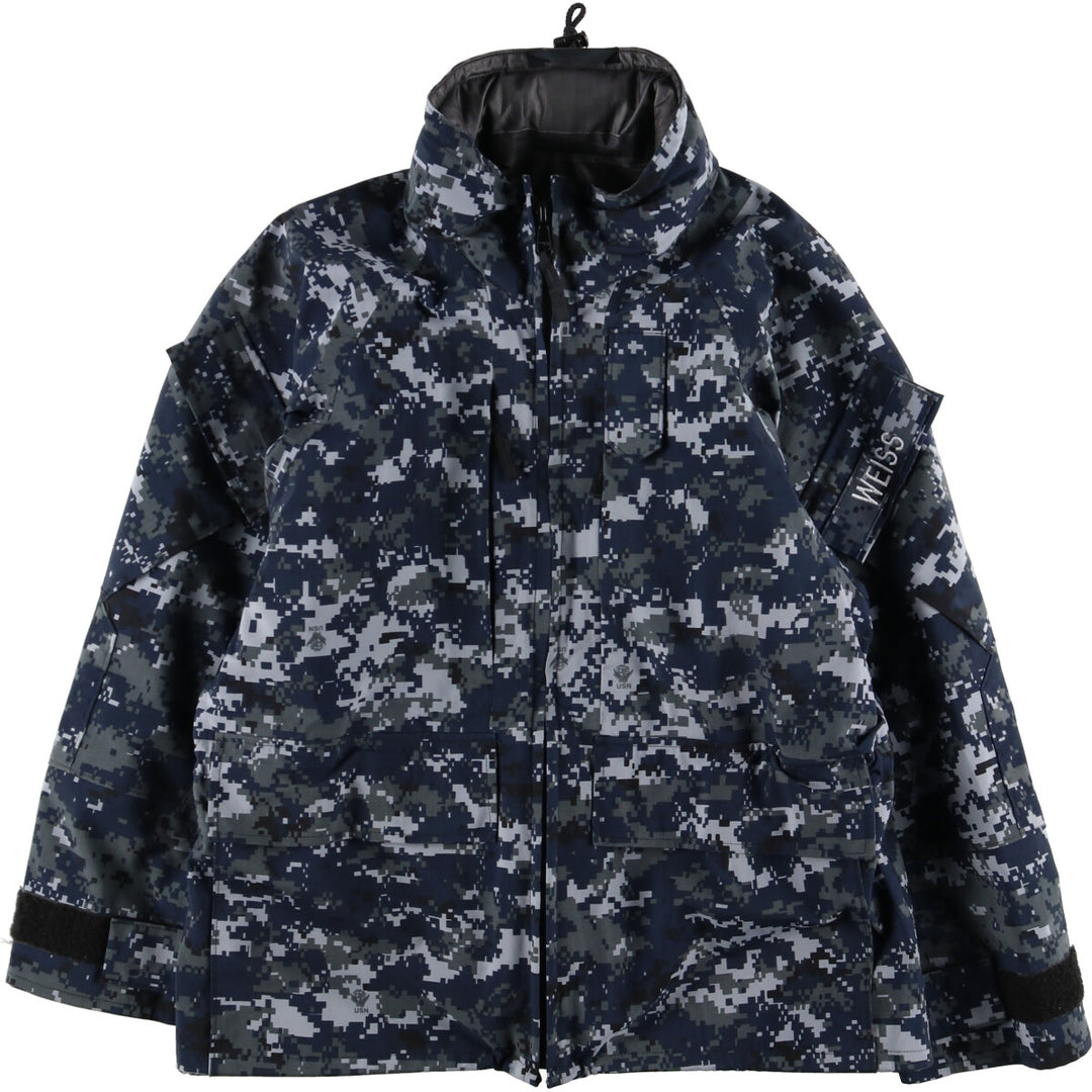 Delivered in 2008, genuine US military item, camouflage pattern working jacket, military Gore-Tex parka, made in USA, SMALL-XX-SHORT, men's M /eaa376642