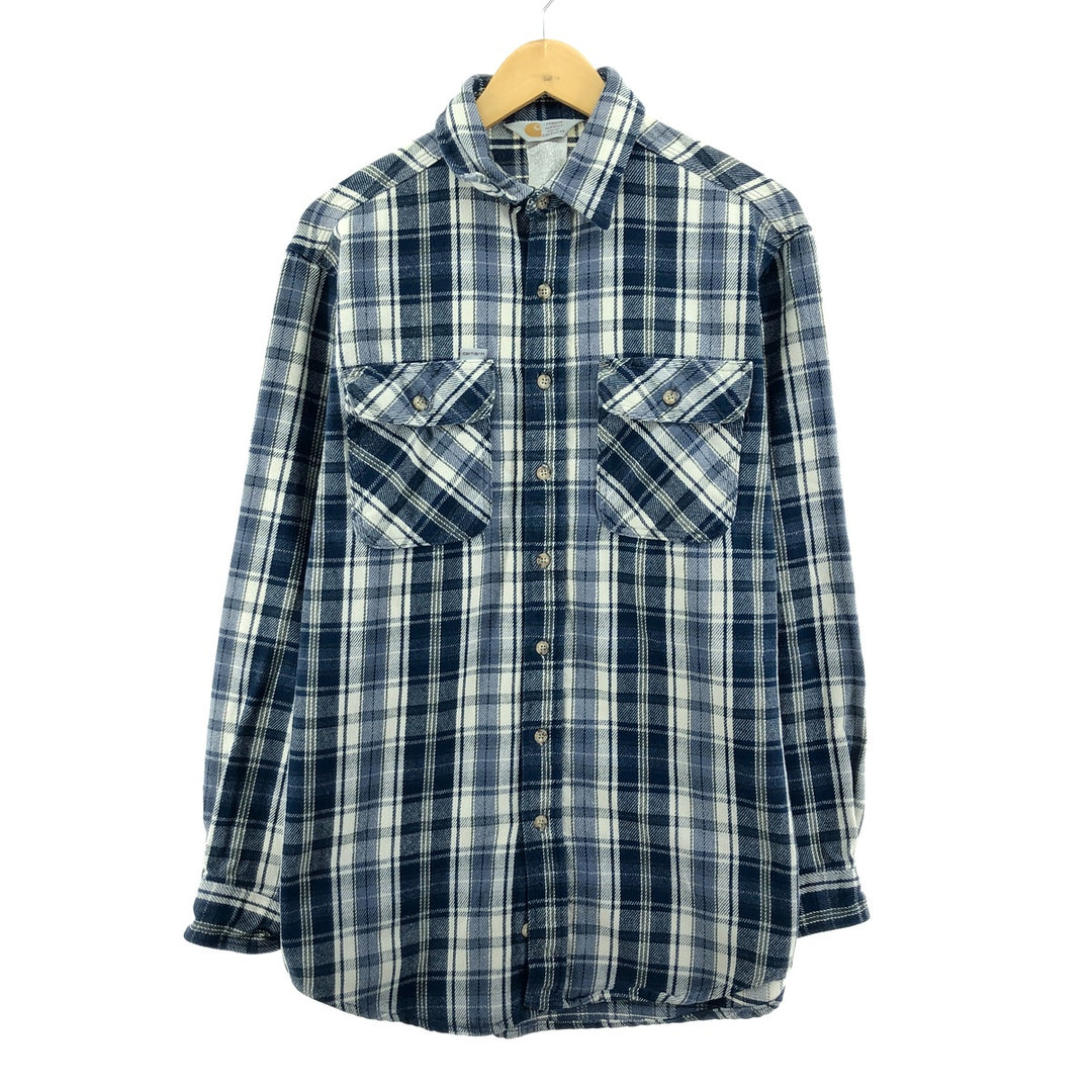 Carhartt Carhartt Check Pattern Long Sleeve Heavy Flannel Shirt Men's L /eaa376810