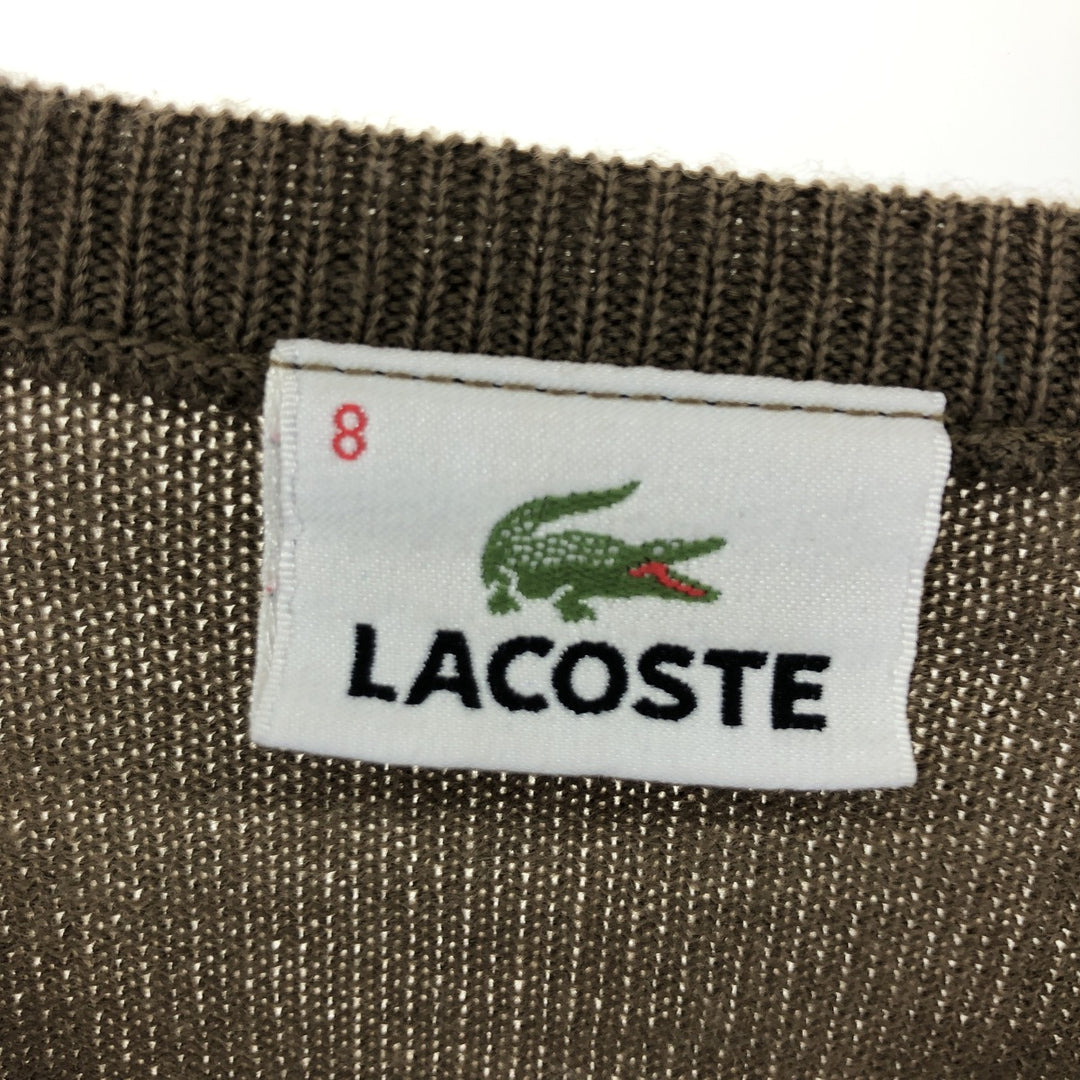 Lacoste V-neck wool knit sweater size 8, men's XL /eaa377111