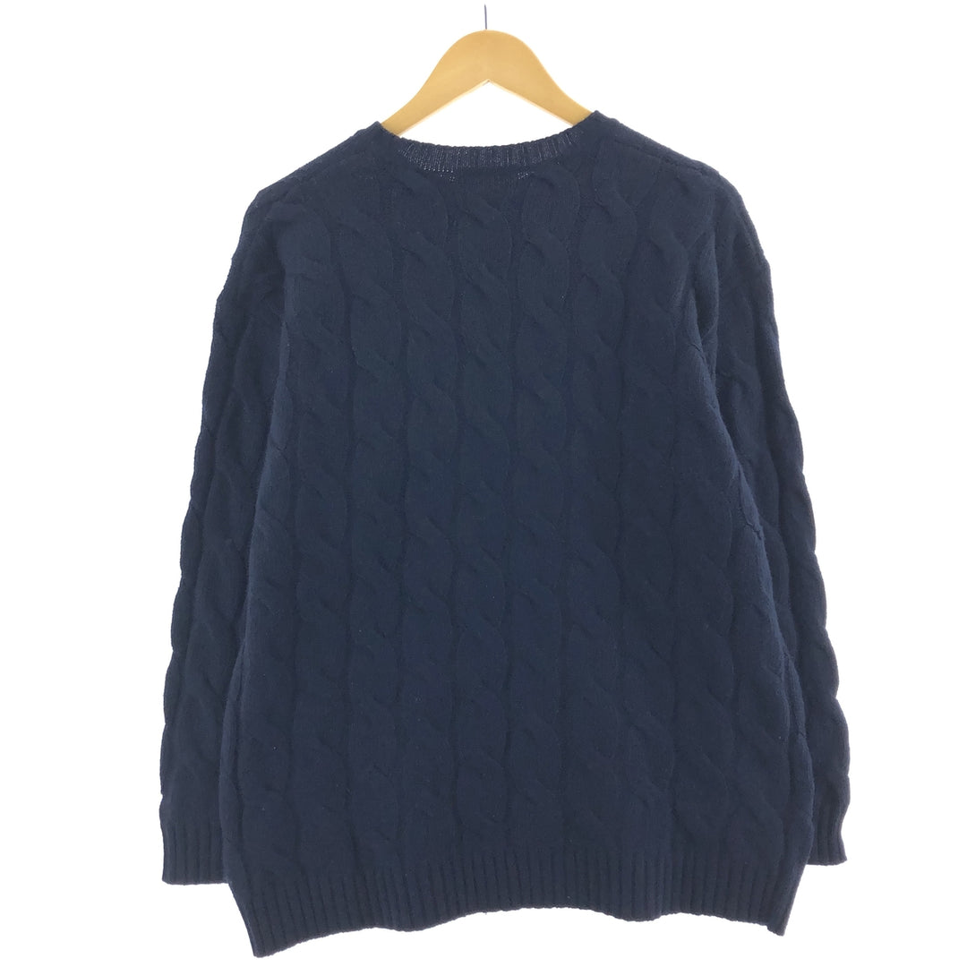 Ralph Lauren LAUREN Cable knit wool sweater for women L /eaa377132