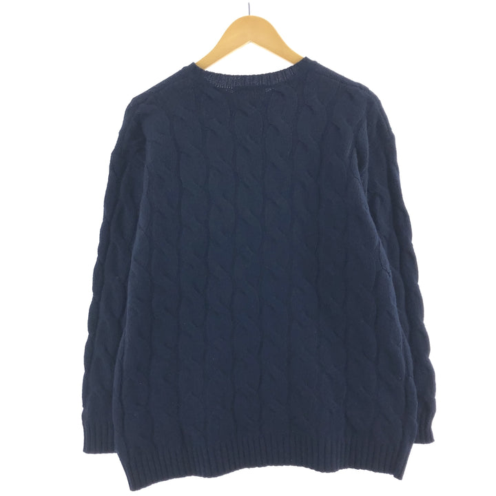 Ralph Lauren LAUREN Cable knit wool sweater for women L /eaa377132