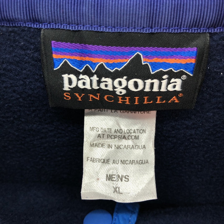 Patagonia SYNCHILLA Synchilla Snap T 25580FA14, half snap fleece pullover, men's XL / eaa377231, made in 2014