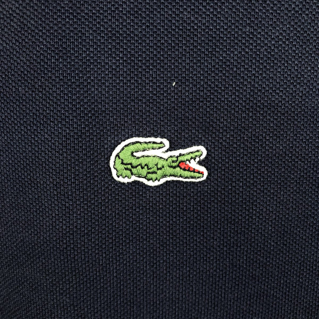 Lacoste Classic Fit short sleeve polo shirt, men's size L cotton navy blue type Vintage Second Hand