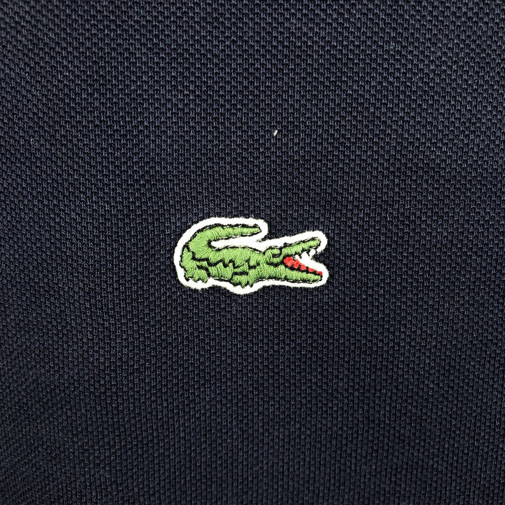 Lacoste Classic Fit short sleeve polo shirt, men's size L cotton navy blue type Vintage Second Hand