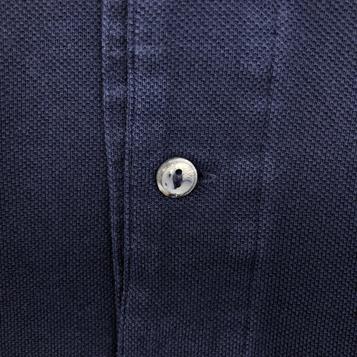 Lacoste Classic Fit short sleeve polo shirt, men's size L cotton navy blue type Vintage Second Hand
