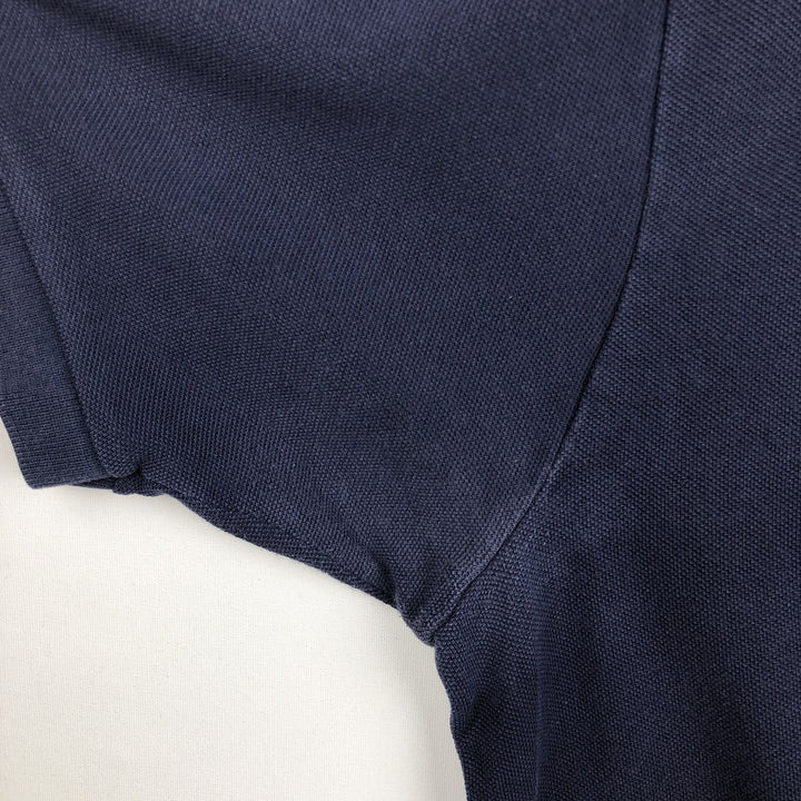 Lacoste Classic Fit short sleeve polo shirt, men's size L cotton navy blue type Vintage Second Hand