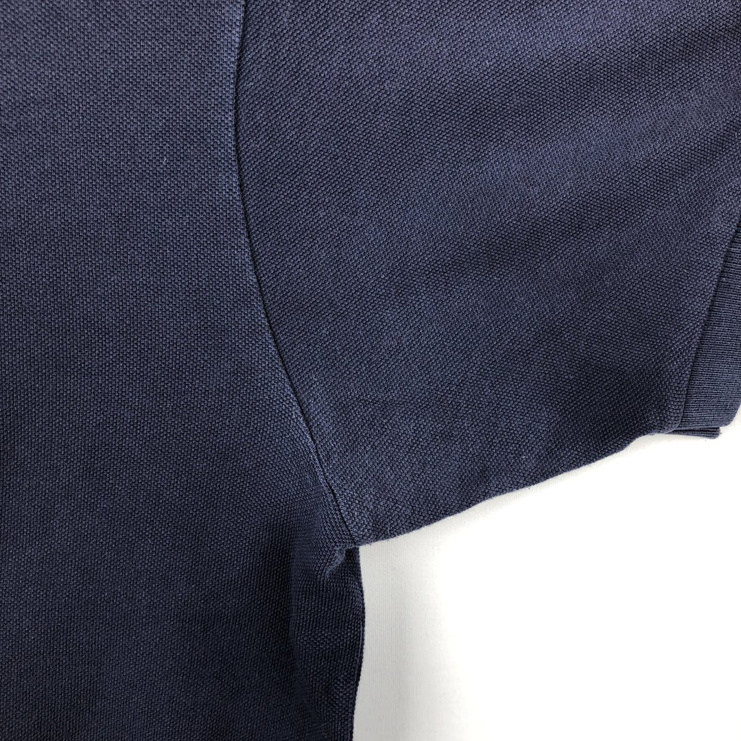 Lacoste Classic Fit short sleeve polo shirt, men's size L cotton navy blue type Vintage Second Hand