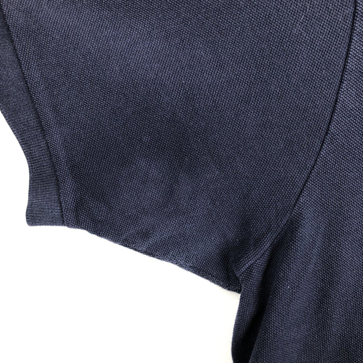 Lacoste Classic Fit short sleeve polo shirt, men's size L cotton navy blue type Vintage Second Hand