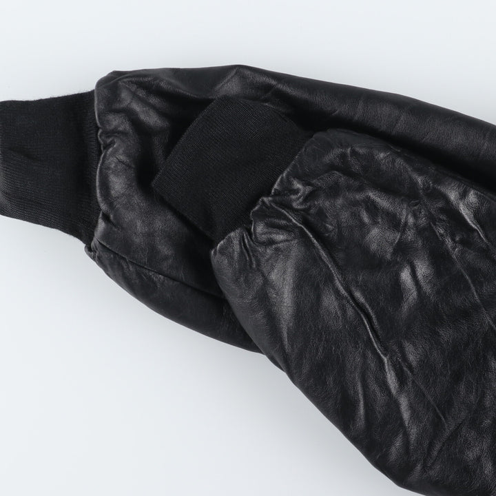 HOLLOWAY Wool Leather Sleeve Varsity Jacket with Back Embroidery and Sleeve Patches, Award Jacket, Varsity Jacket, Made in USA, Men's L /eaa377628