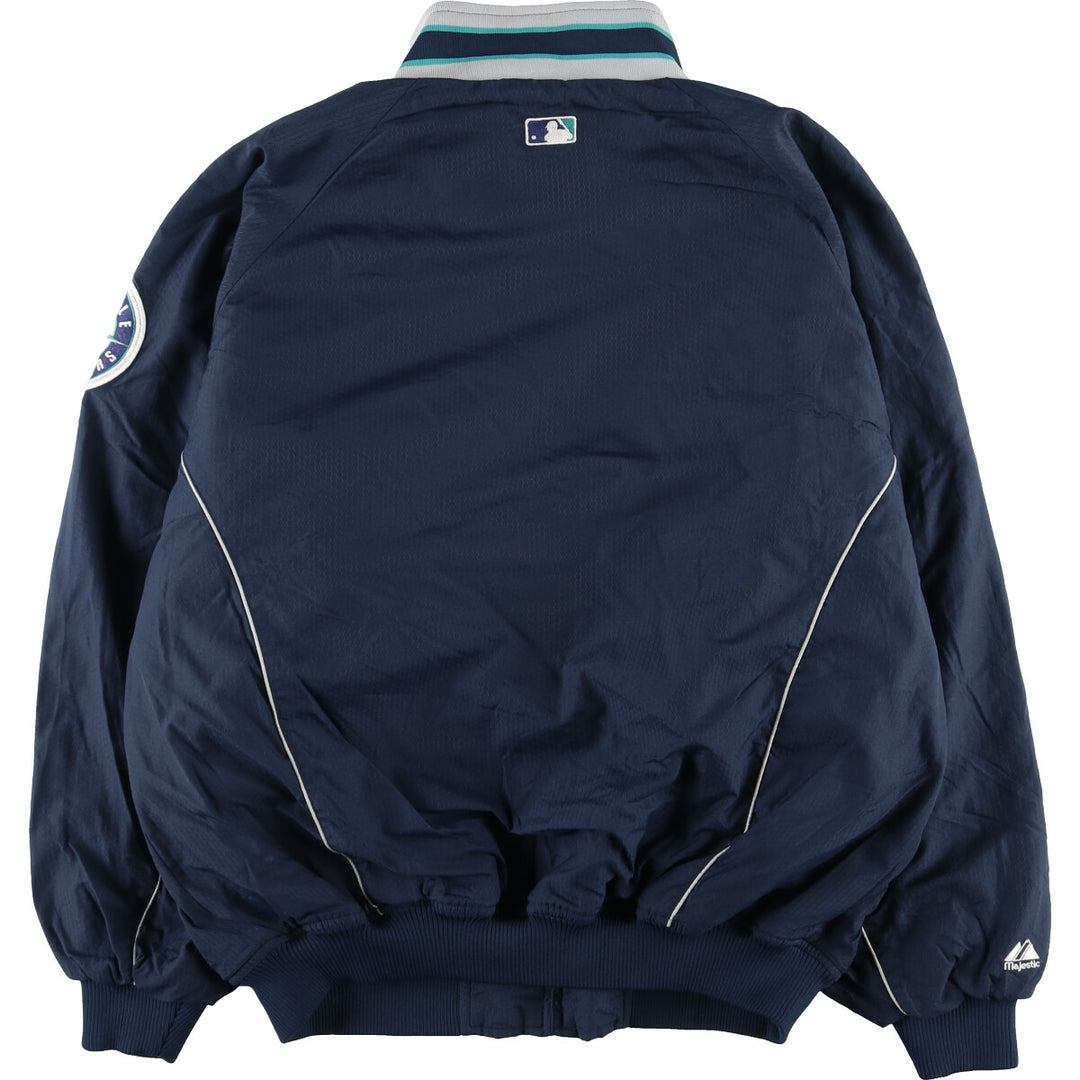 Majestic MLB SEATTLE MARINERS Nylon Blouson Men's XXL /eaa377833