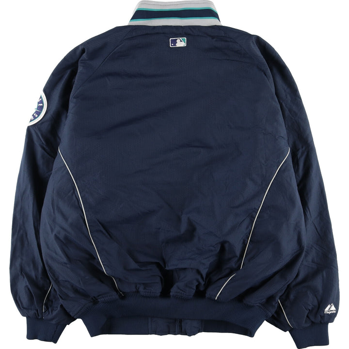 Majestic MLB SEATTLE MARINERS Nylon Blouson Men's XXL /eaa377833