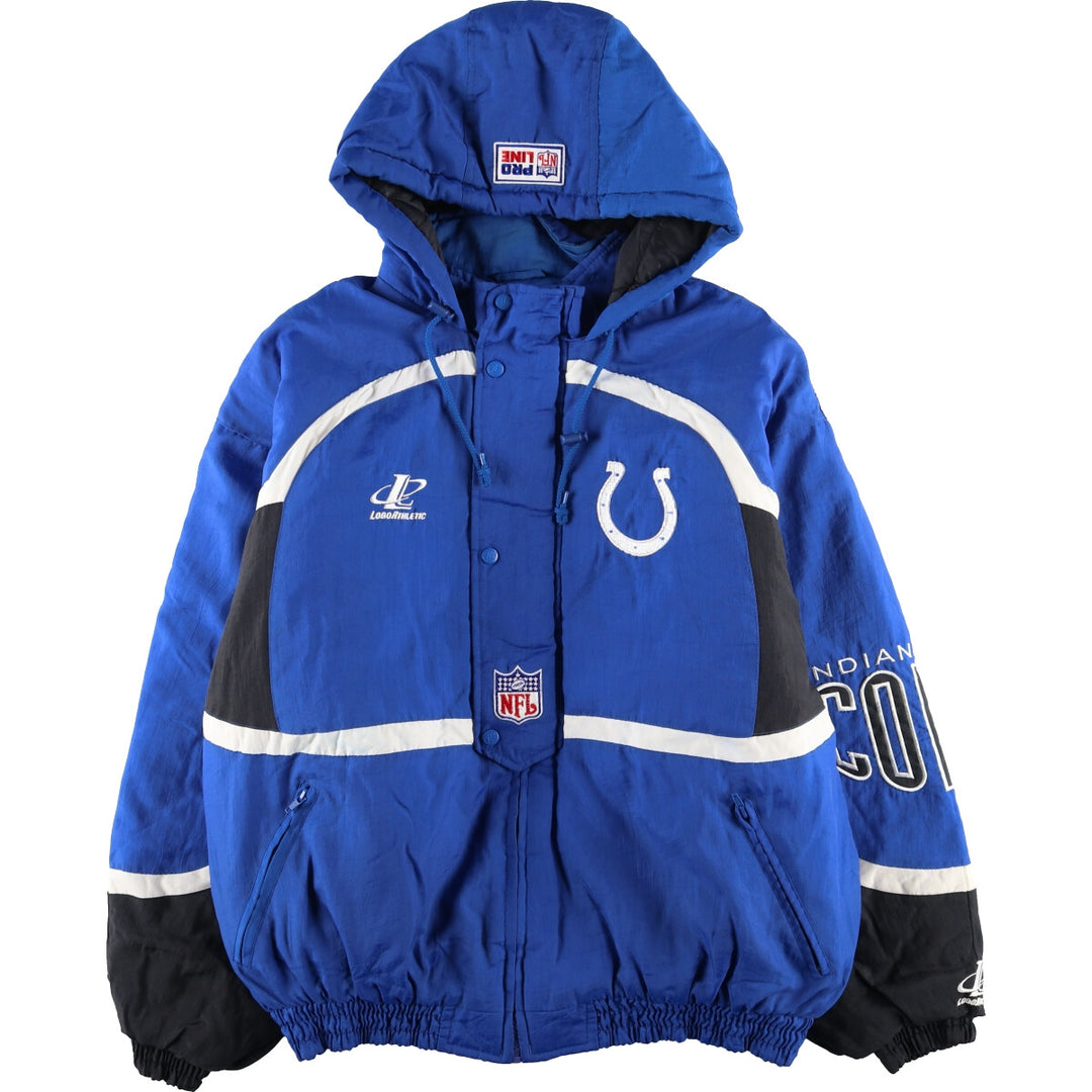LOGO ATHLETIC NFL INDIANAPOLIS COLTS Indianapolis Colts Back Patch Padded Hoodie Men's XXL /eaa377834