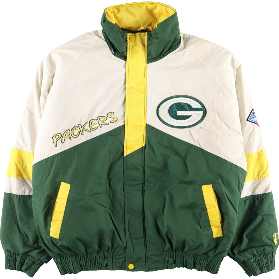 90'S PRO PLAYER NFL GREEN BAY PACKERS Padded Jacket Men's XL Vintage /eaa377838