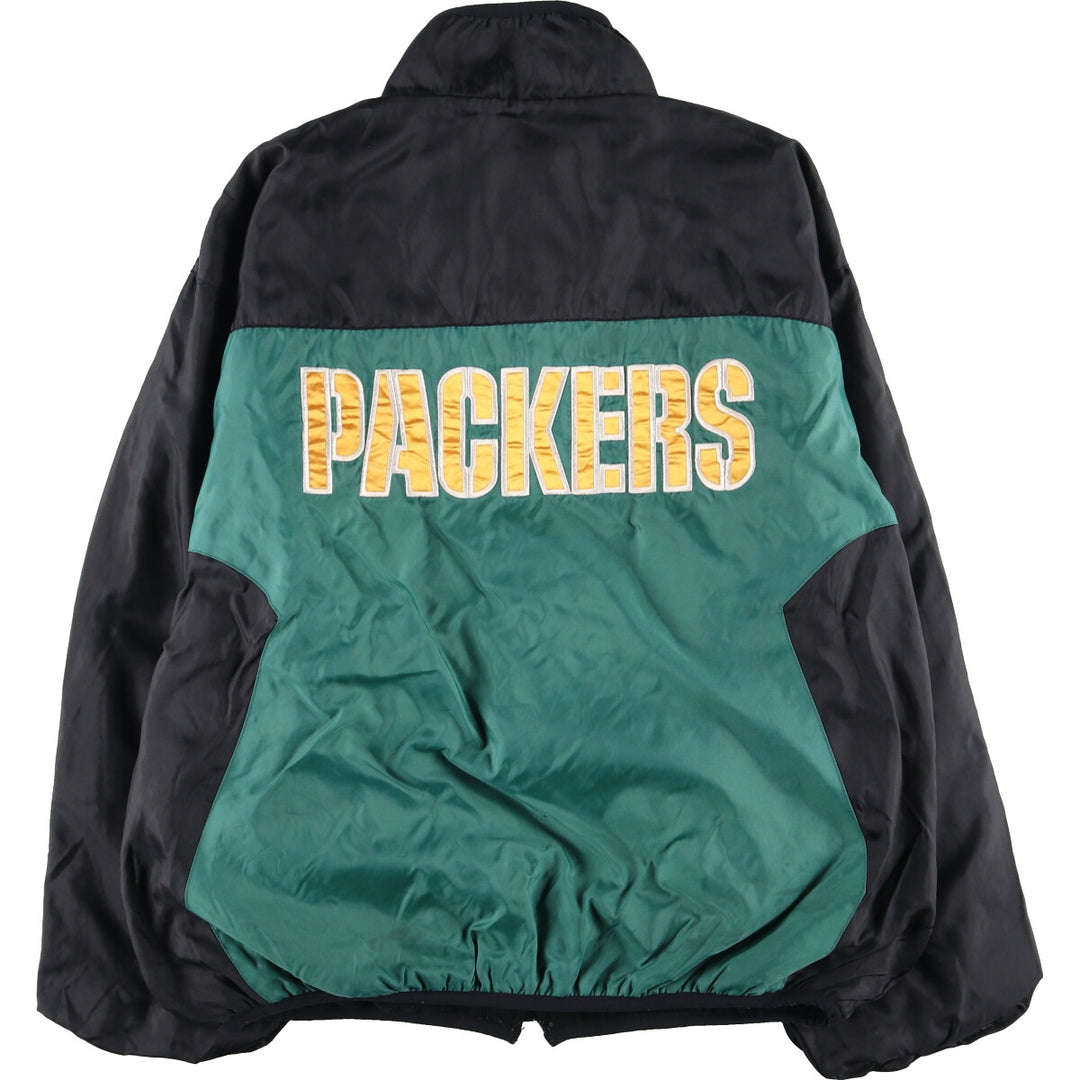 NFL GREEN BAY PACKERS Reversible Nylon x Fleece Jacket Men's XL /eaa377840