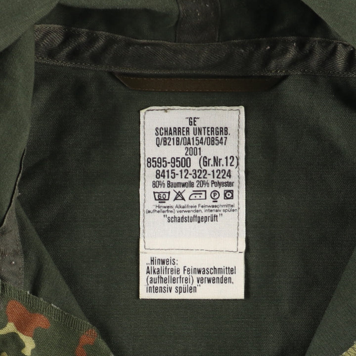 Genuine German military camouflage pattern field parka, mods coat, Gr.Nr.12, men's L /eaa377846