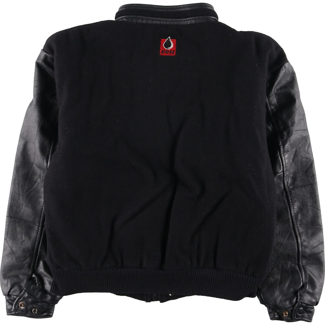 CANADA SPORTSWEAR Leather Sleeve Wool Varsity Jacket Award Jacket Varsity Jacket Made in Canada Men's M /eaa377849