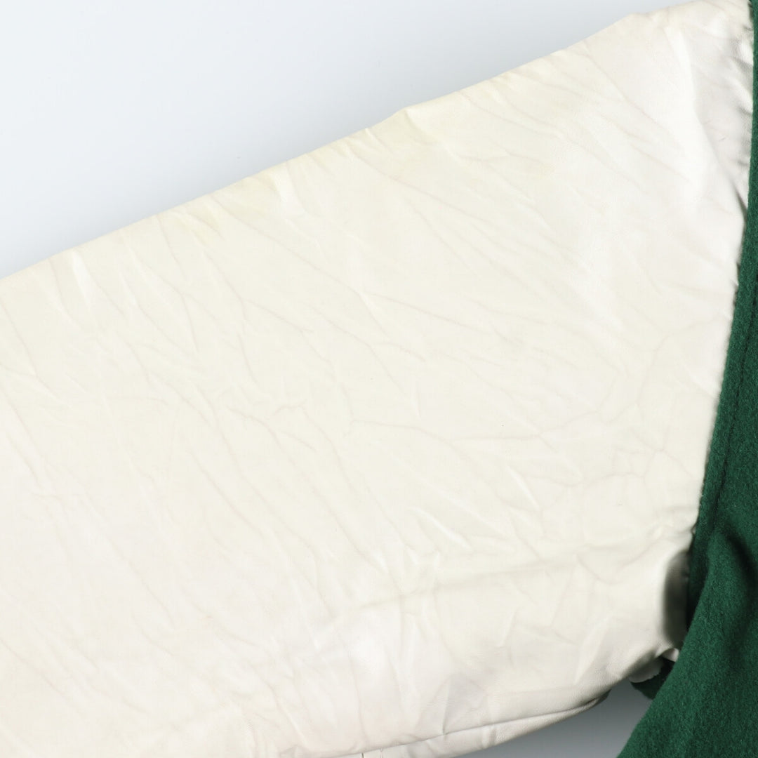 GAME Faux Leather Wool Sleeve Jacket Award Jacket Varsity Jacket Made in USA Men's XXL /eaa377875