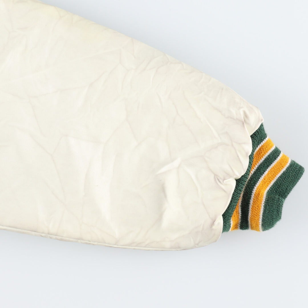 GAME Faux Leather Wool Sleeve Jacket Award Jacket Varsity Jacket Made in USA Men's XXL /eaa377875