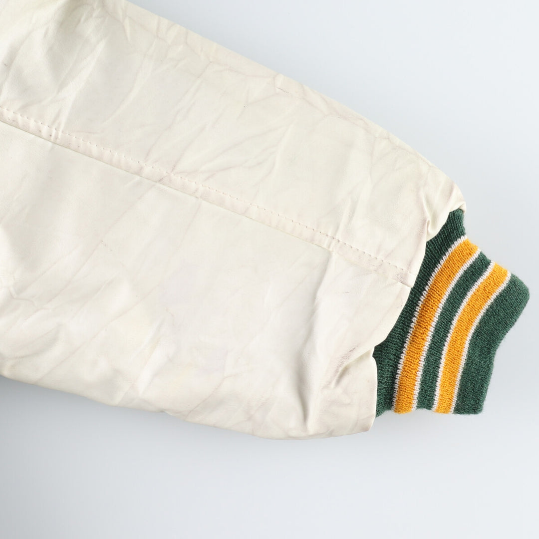 GAME Faux Leather Wool Sleeve Jacket Award Jacket Varsity Jacket Made in USA Men's XXL /eaa377875