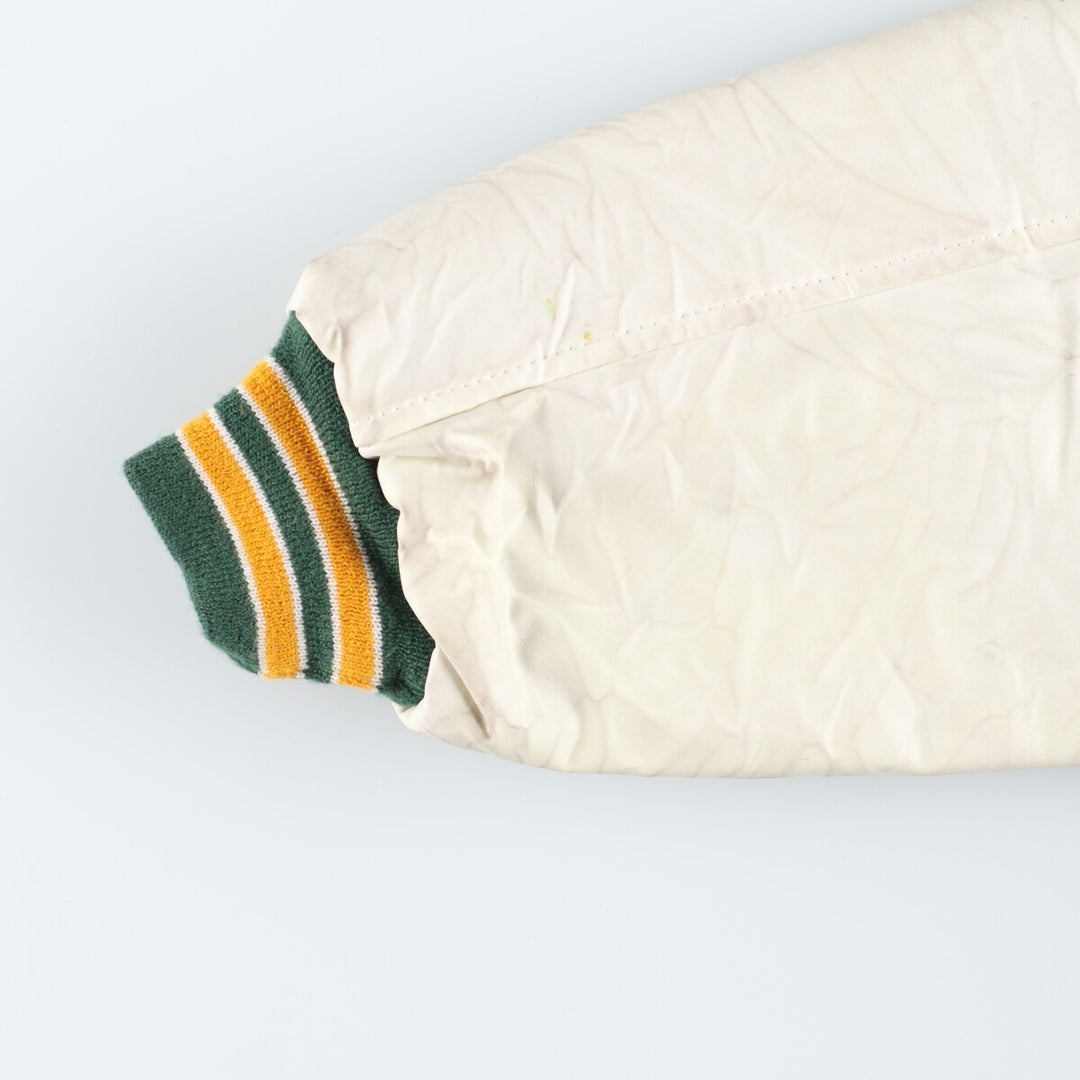 GAME Faux Leather Wool Sleeve Jacket Award Jacket Varsity Jacket Made in USA Men's XXL /eaa377875