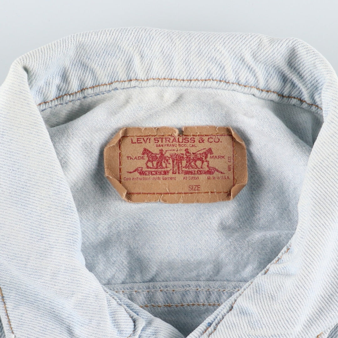 90'S Levi's 70507-0218 denim jacket, G-jacket, made in USA, men's L, vintage /eaa377972