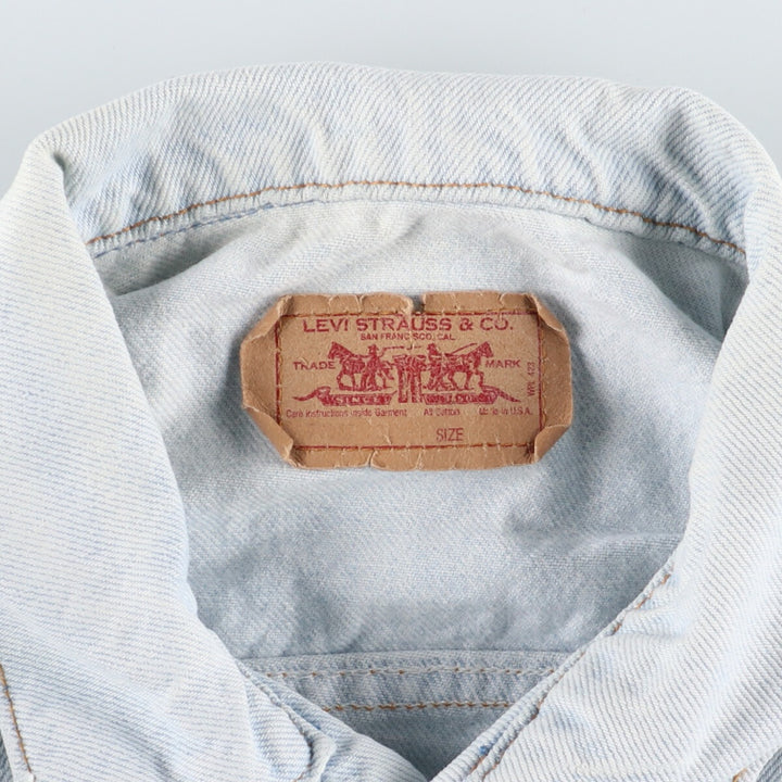 90'S Levi's 70507-0218 denim jacket, G-jacket, made in USA, men's L, vintage /eaa377972