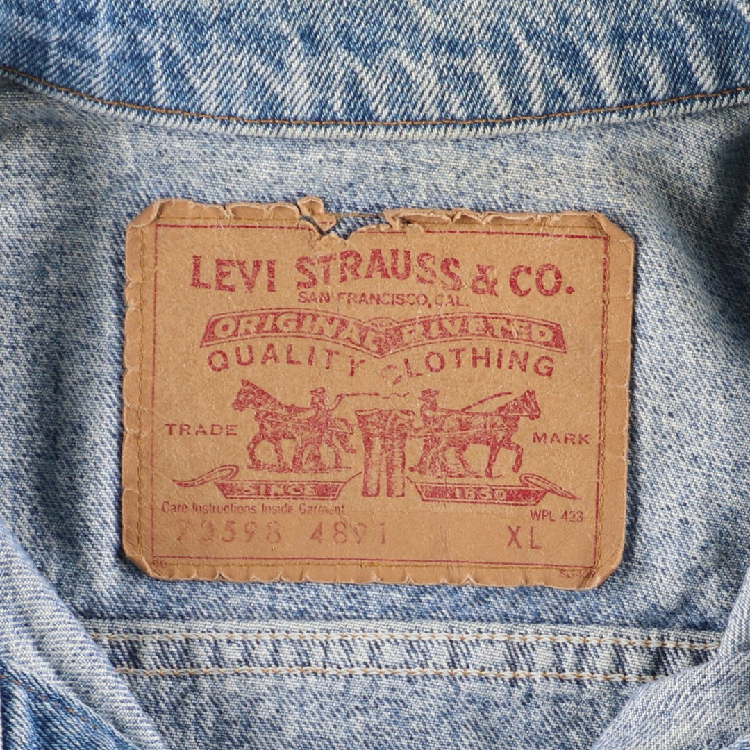 Levi's 70598 4891 Denim Jacket, G-Jean, Made in USA, Men's XL /eaa377973
