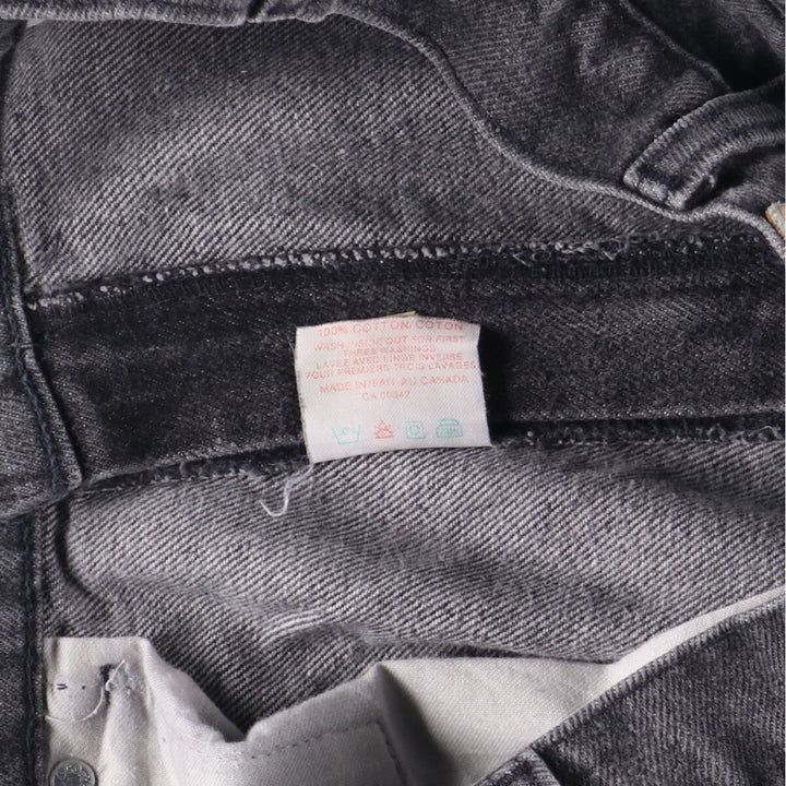 Levi's 533 Black Jeans Tapered Denim Pants Made in Canada Men's W30 / eaa378046