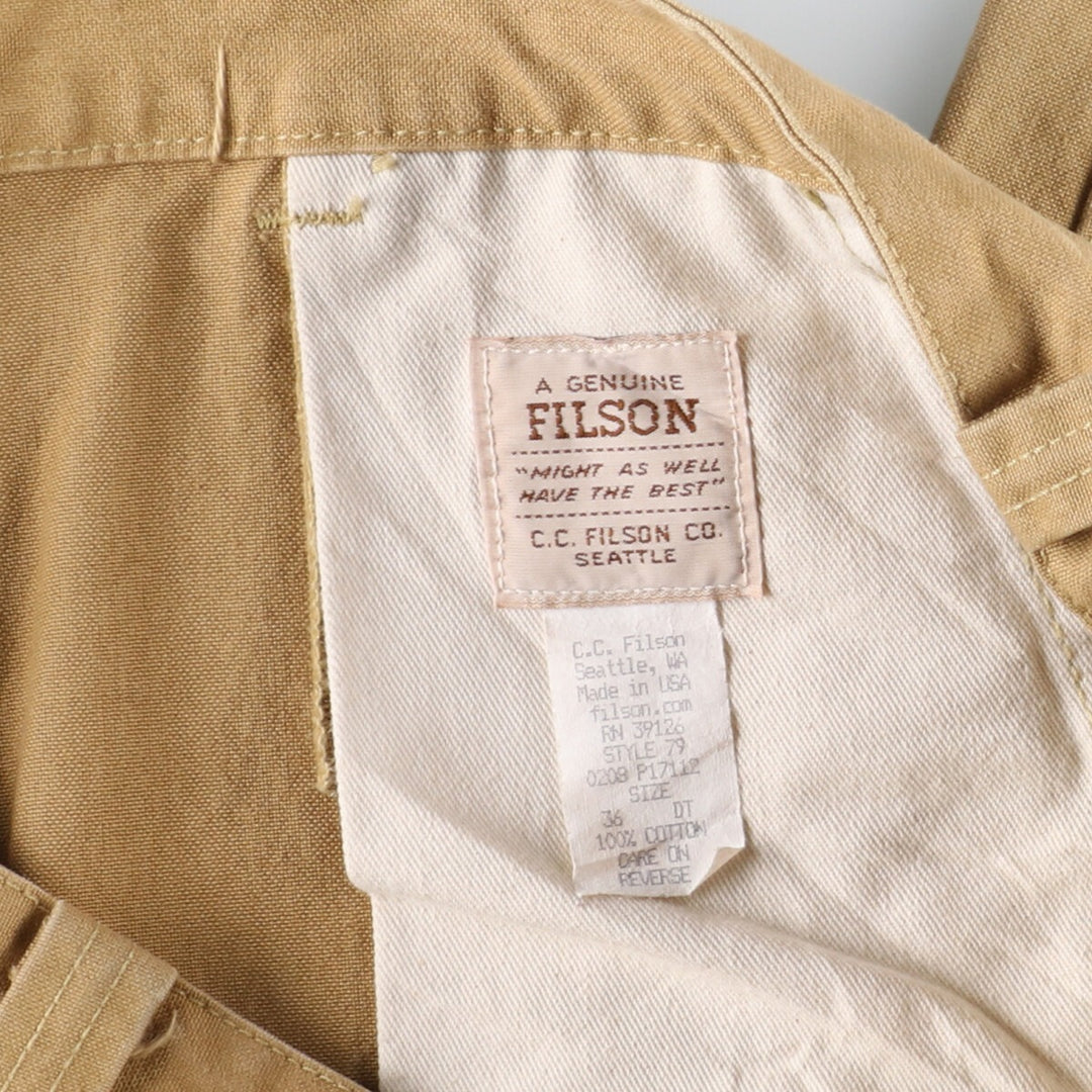 80'S Filson Duck Work Pants, Made in USA, Men's, W36, Vintage /eaa378091